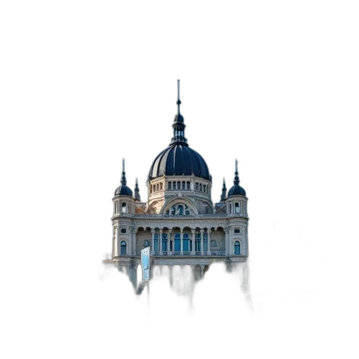 building, crown, staff, umbrella transparent PNG cut-out