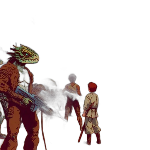 dragon, staff, creature, weapon transparent PNG cut-out