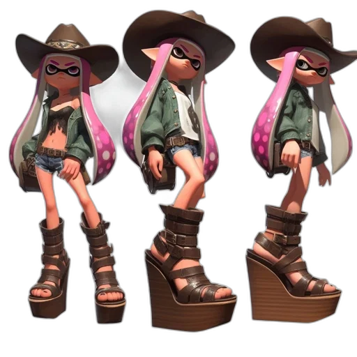 shoes, hat, jacket, weapon transparent PNG cut-out