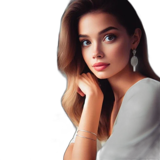 jewelry, dress, face, crown transparent PNG cut-out