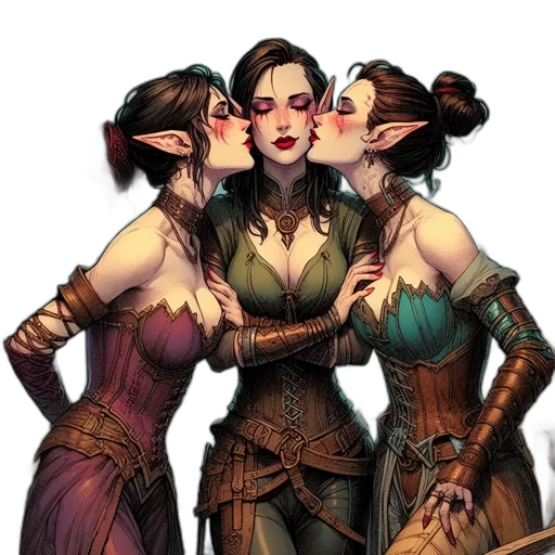 fantasy art, comic book art, concept art, cyberpunk transparent PNG cut-out