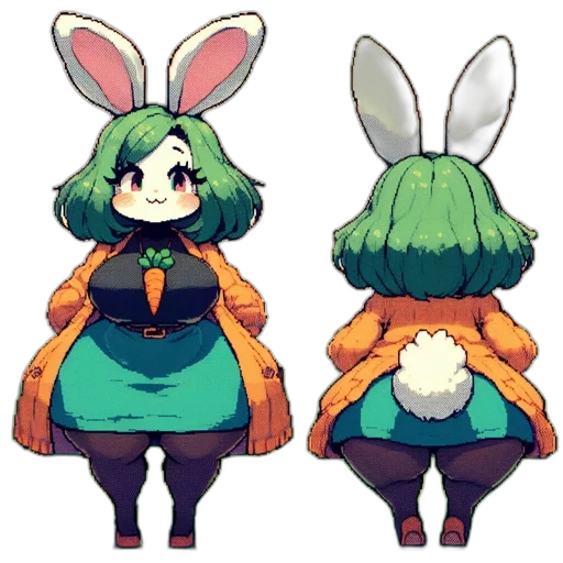 jacket, dress, creature, hat transparent PNG cut-out