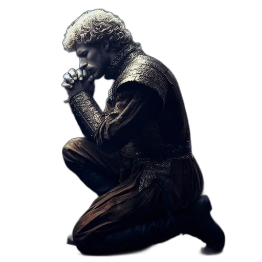 concept art, photorealistic, man, historical transparent PNG cut-out