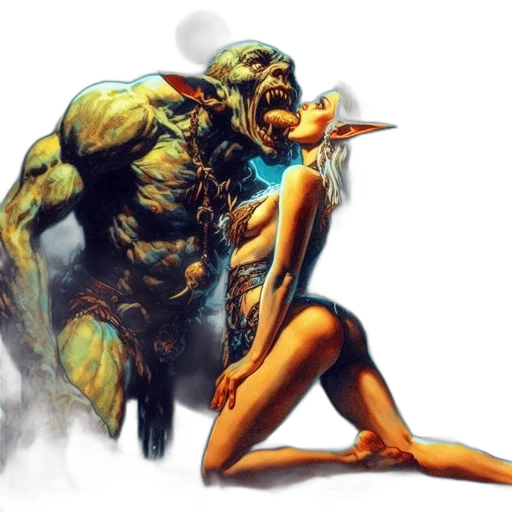 creature, concept art, fantasy art, comic book art transparent PNG cut-out
