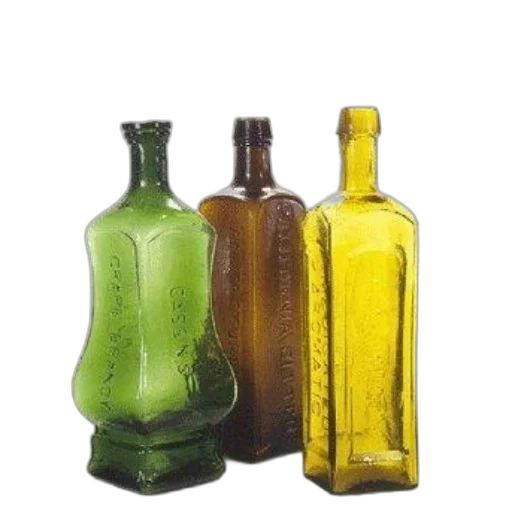 bottle, food, 3d render, photorealistic transparent PNG cut-out