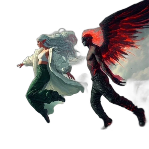 concept art, fantasy art, comic book art, pixel art transparent PNG cut-out