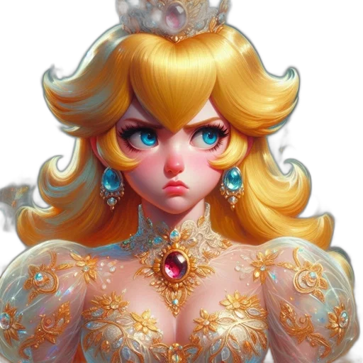 crown, jewelry, dress, face transparent PNG cut-out