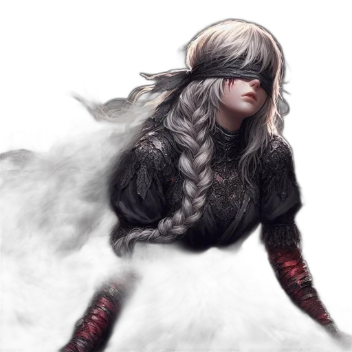 sword, dragon, hair, weapon transparent PNG cut-out