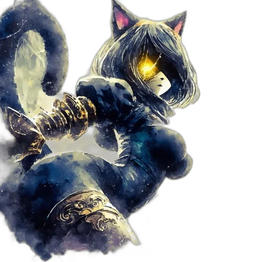 fantasy art, concept art, watercolor, pixel art transparent PNG cut-out