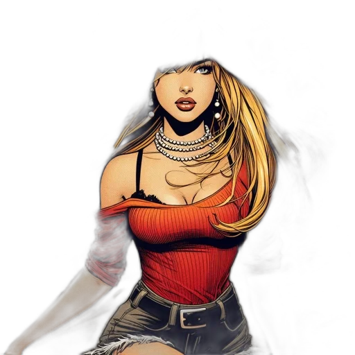 comic book art, concept art, fantasy art, photorealistic transparent PNG cut-out