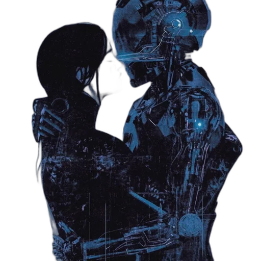 robot, jacket, cyberpunk, concept art transparent PNG cut-out