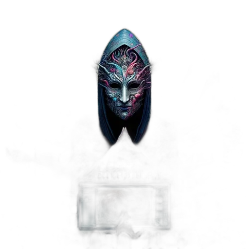 mask, face, crown, jewelry transparent PNG cut-out