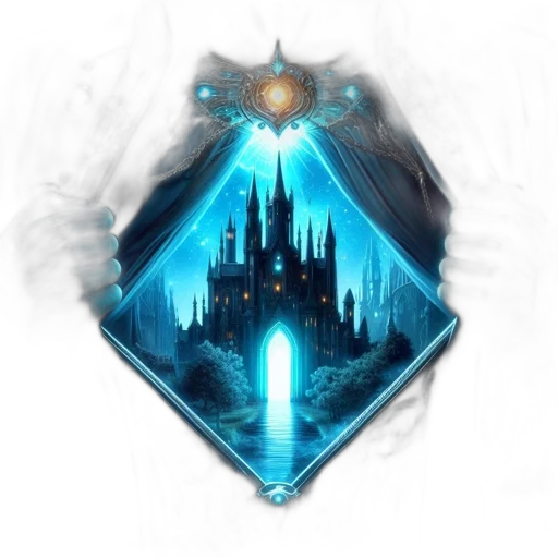 sword, crown, dragon, fantasy art transparent PNG cut-out