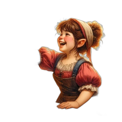face, staff, fantasy art, 3d render transparent PNG cut-out