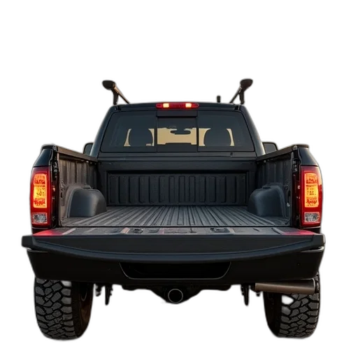 tailgate, installed, back, end transparent PNG cut-out