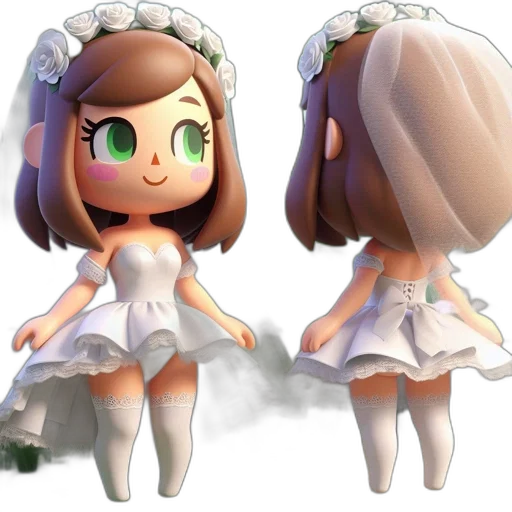 dress, 3d render, concept art, pixel art transparent PNG cut-out