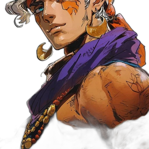 face, staff, jewelry, dragon transparent PNG cut-out