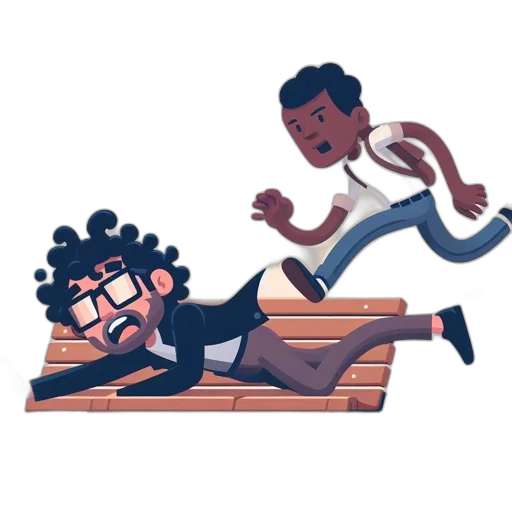 concept art, cartoon, pixel art, two transparent PNG cut-out