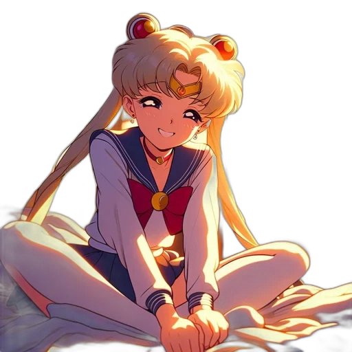 face, crown, anime, pixel art transparent PNG cut-out