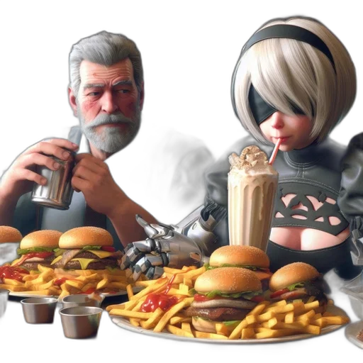 food, concept art, 3d render, fantasy art transparent PNG cut-out