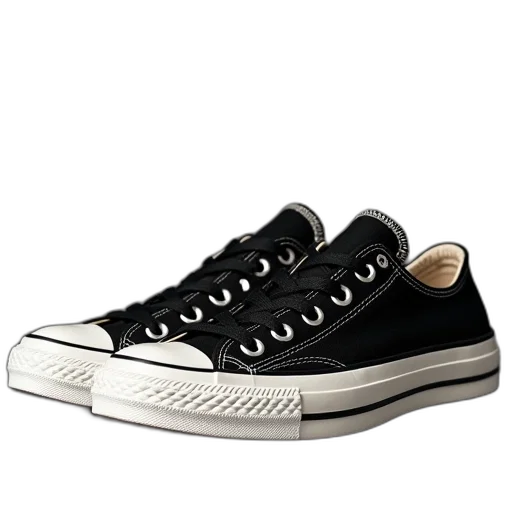 shoes, photorealistic, 3d render, converse transparent PNG cut-out