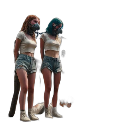 hair, shoes, creature, mask transparent PNG cut-out