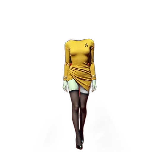 dress, staff, jacket, 3d render transparent PNG cut-out