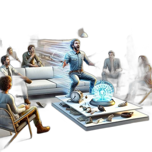 furniture, concept art, 3d render, cyberpunk transparent PNG cut-out