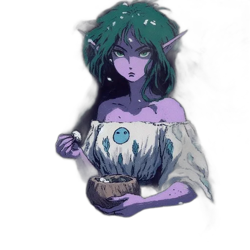 dress, staff, jewelry, mask transparent PNG cut-out