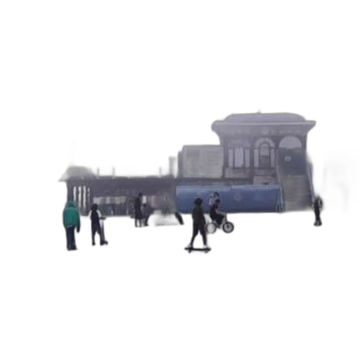 building, staff, umbrella, furniture transparent PNG cut-out