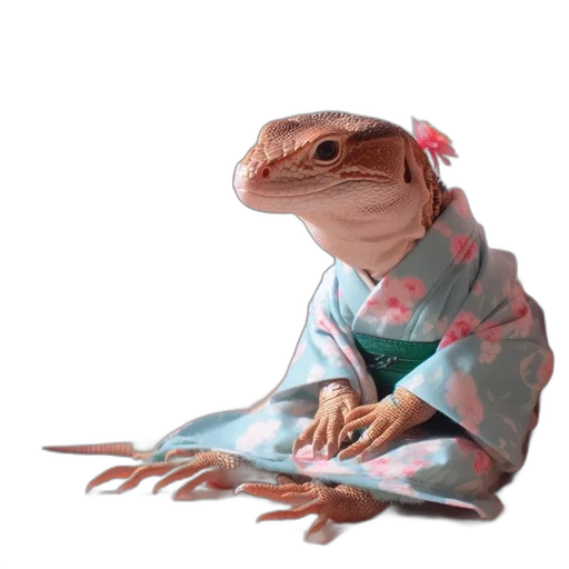 dragon, creature, animal, dress transparent PNG cut-out