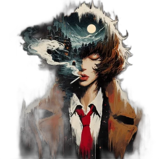 mask, jacket, face, creature transparent PNG cut-out