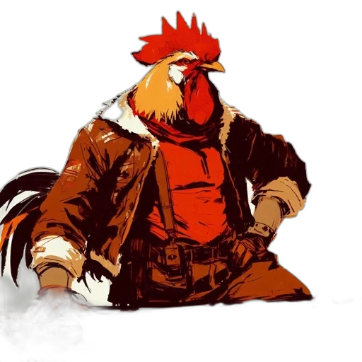 jacket, animal, concept art, pixel art transparent PNG cut-out