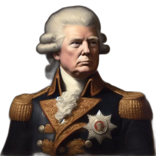 crown, face, staff, photorealistic transparent PNG cut-out