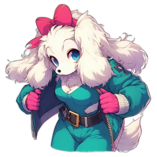 jacket, staff, animal, robot transparent PNG cut-out