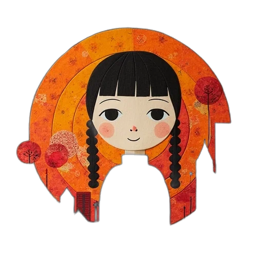 umbrella, mask, face, fantasy art transparent PNG cut-out
