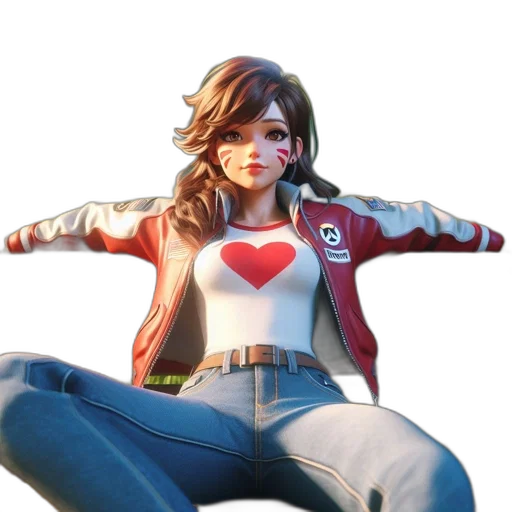 jacket, concept art, 3d render, comic book art transparent PNG cut-out