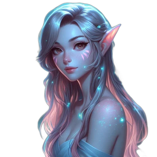 face, dragon, staff, fantasy art transparent PNG cut-out