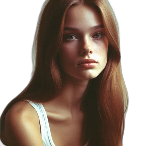 face, hair, jewelry, dress transparent PNG cut-out