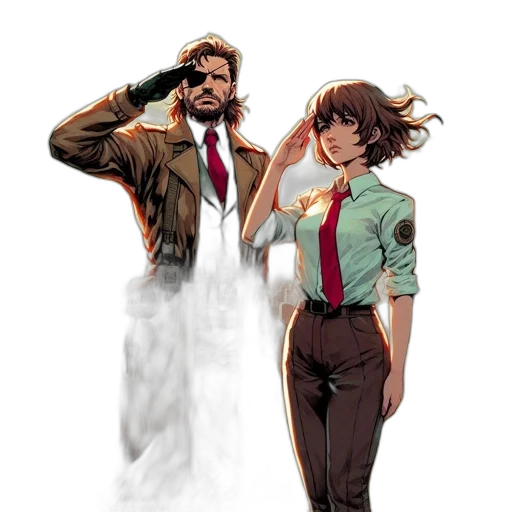 jacket, comic book art, concept art, anime transparent PNG cut-out