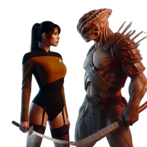 concept art, fantasy art, 3d render, comic book art transparent PNG cut-out