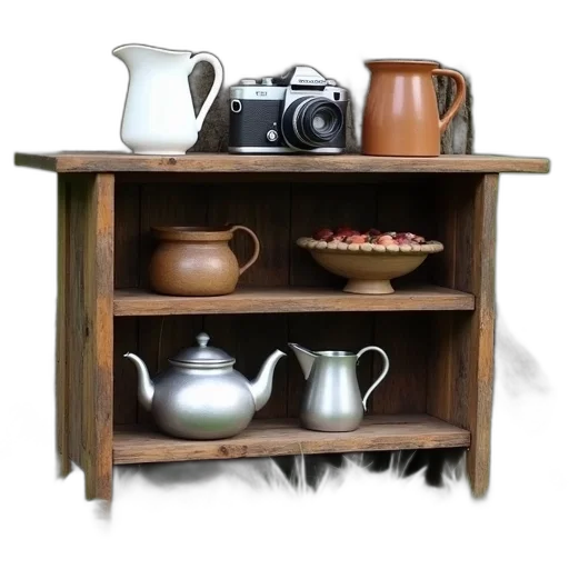 furniture, 3d render, photorealistic, earth tones transparent PNG cut-out