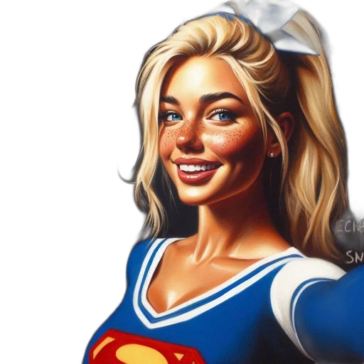 face, comic book art, photorealistic, cartoon transparent PNG cut-out
