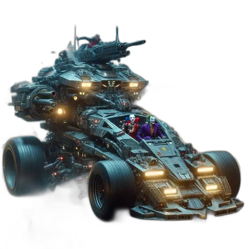 car, weapon, dragon, robot transparent PNG cut-out