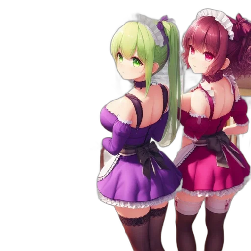 dress, 3d render, concept art, anime transparent PNG cut-out