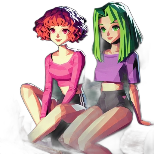 dress, concept art, pixel art, anime transparent PNG cut-out