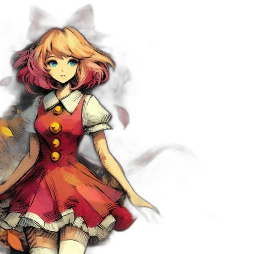 dress, staff, weapon, concept art transparent PNG cut-out