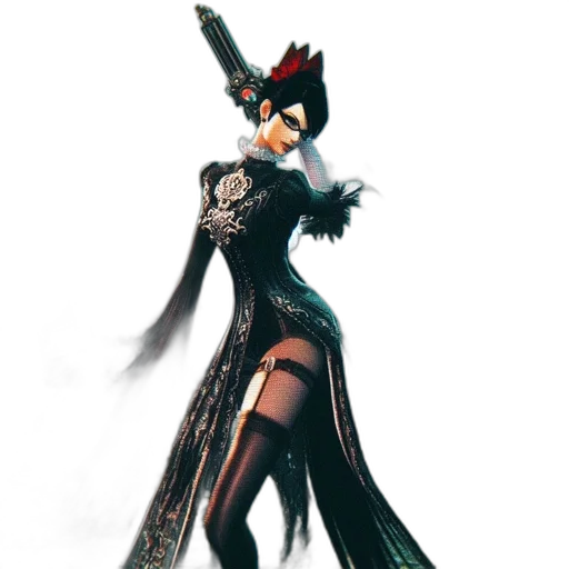 dress, staff, concept art, 3d render transparent PNG cut-out