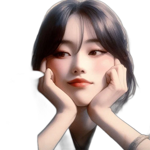 face, jewelry, robot, photorealistic transparent PNG cut-out