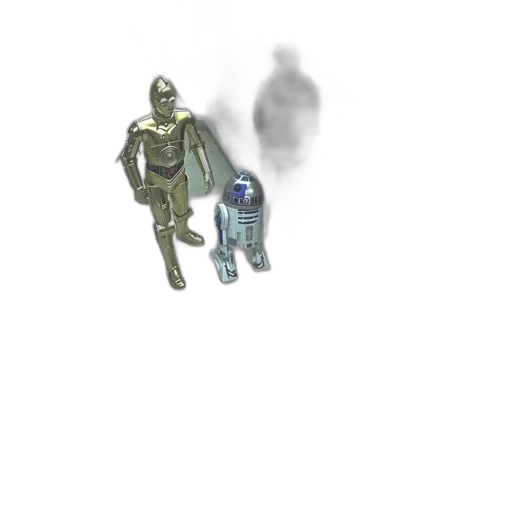robot, creature, mask, staff transparent PNG cut-out